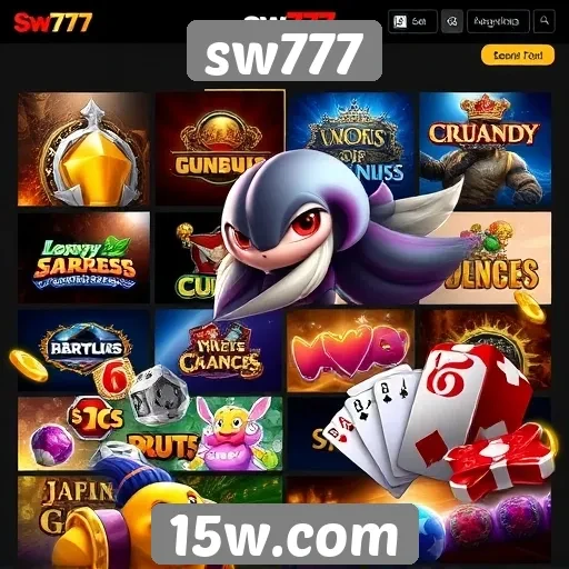 Opcões de jogos disponíveis no sw777